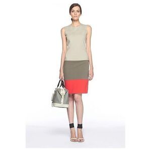 EEUC Diane von Furstenberg Sharby Colorblock Sheath Dress Size 0